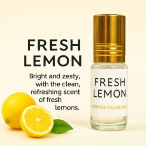 Fresh Lemon Attar – Long Lasting Citrus Bliss (Premium Natural Fragrance Oil)